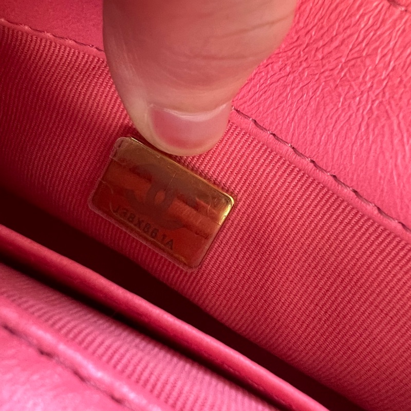 🫧Chanel 粗鏈條方胖子 夢幻粉色 專櫃五折價！-9