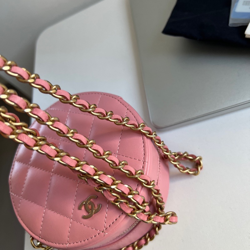 🌸 Chanel 櫻花粉小圓餅 有卡 狀況不錯！-10