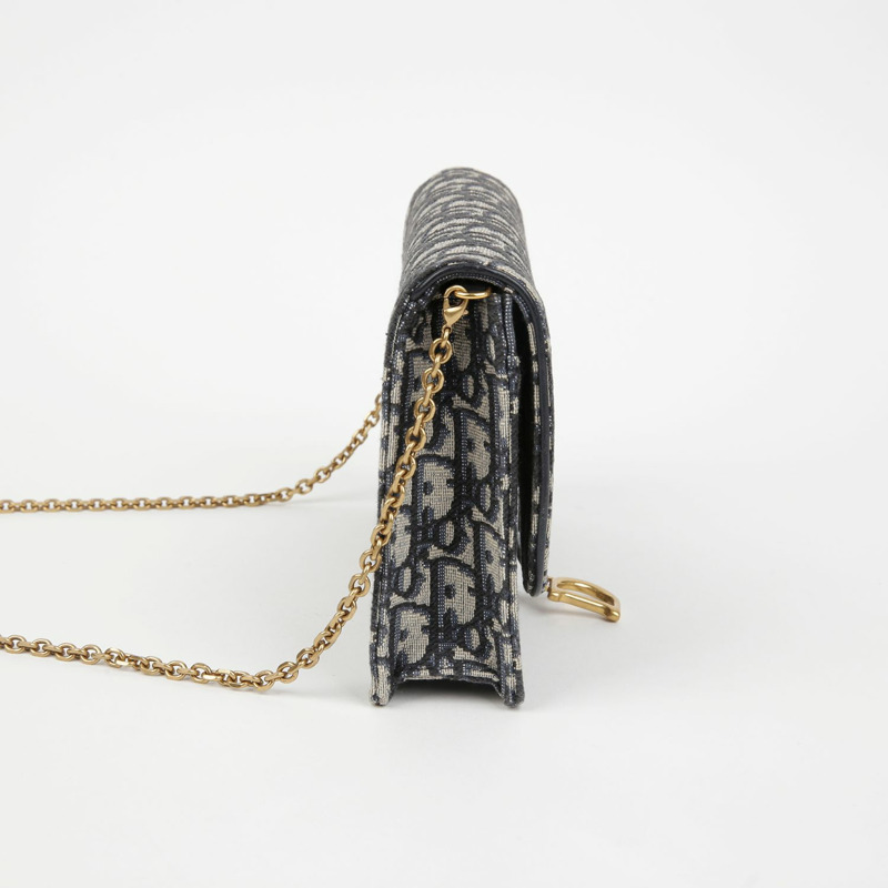 DIOR S5907CTZQ 馬鞍形中型鏈條斜背包-2