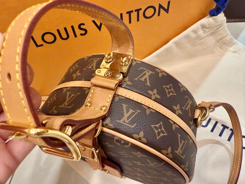 (9.9成新)LOUIS VUITTON Petite BofteChapeau 硬殼帽子盒圓餅包 M43514肩背手提包-2