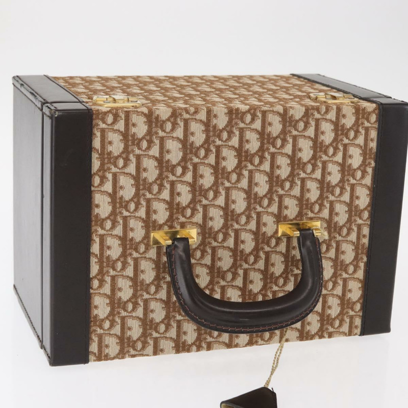 【日本直送】Christian Dior Trotter帆布化妝包 米色金色 正品 143663V-5