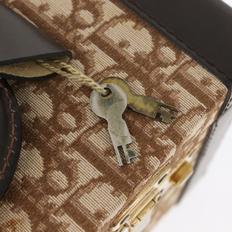 【日本直送】Christian Dior Trotter帆布化妝包 米色金色 正品 143663V-9