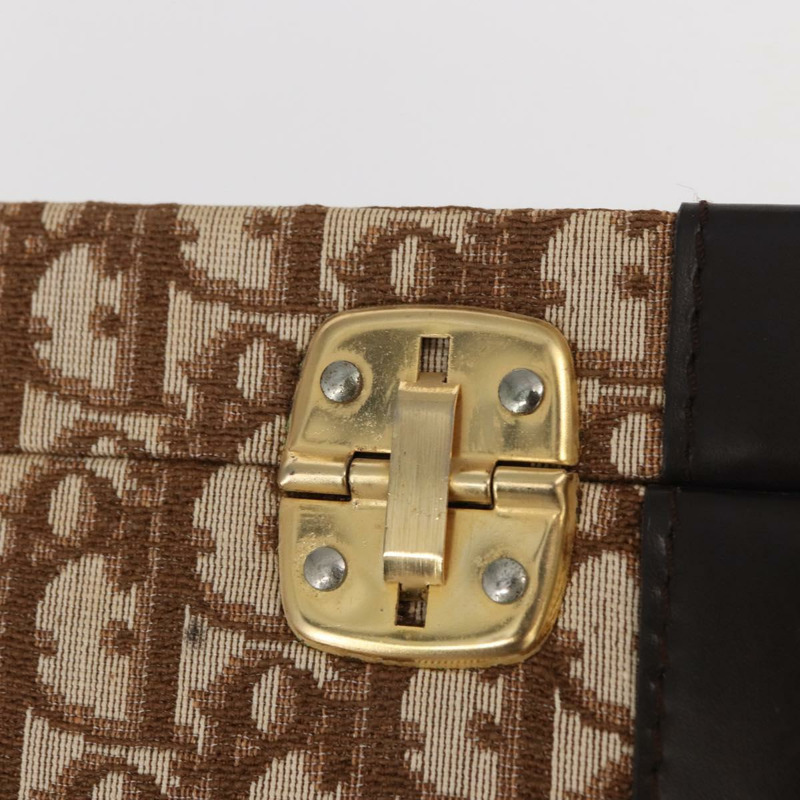 【日本直送】Christian Dior Trotter帆布化妝包 米色金色 正品 143663V-17