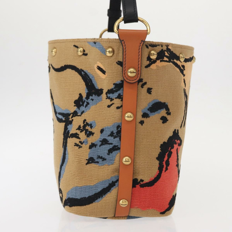 【日本直送】Christian Dior帆布肩背包，金色棕色，正品ka149M-3