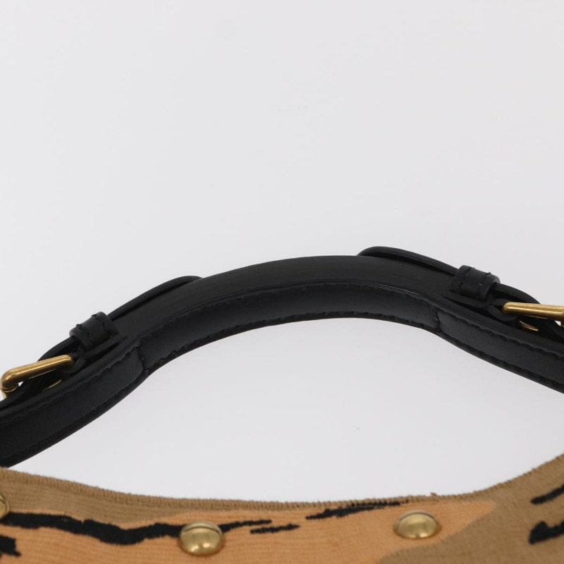 【日本直送】Christian Dior帆布肩背包，金色棕色，正品ka149M-7