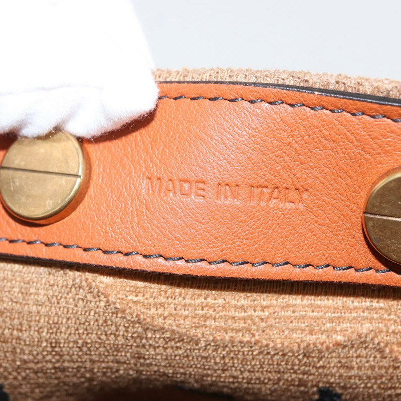 【日本直送】Christian Dior帆布肩背包，金色棕色，正品ka149M-10