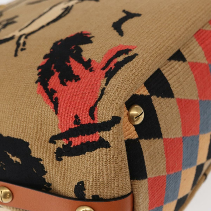 【日本直送】Christian Dior帆布肩背包，金色棕色，正品ka149M-14