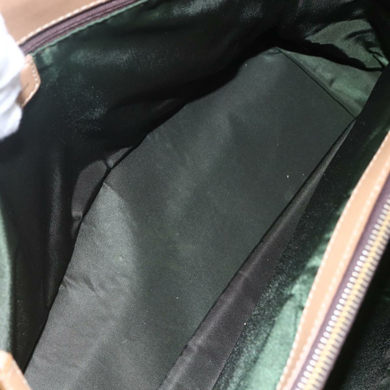 【日本直送】Christian Dior Trotter帆布手提包 棕色金色 正品 153990-9