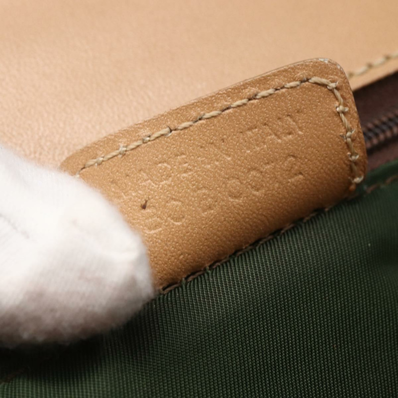 【日本直送】Christian Dior Trotter帆布手提包 棕色金色 正品 153990-11