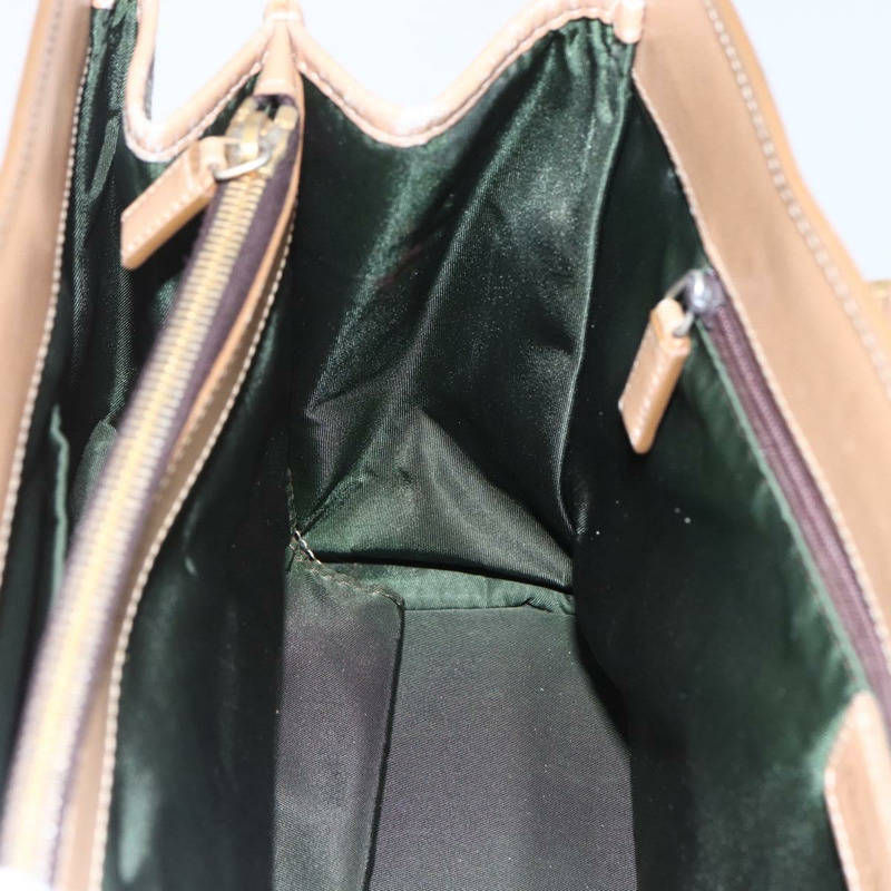 【日本直送】Christian Dior Trotter帆布手提包 棕色金色 正品 153990-19