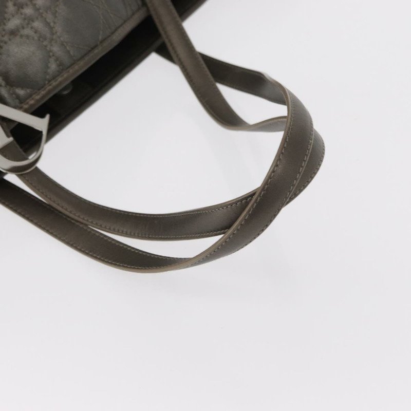 【日本直送】Christian Dior Canage 托特包 塗佈帆布 銀色 Auth ka114-6