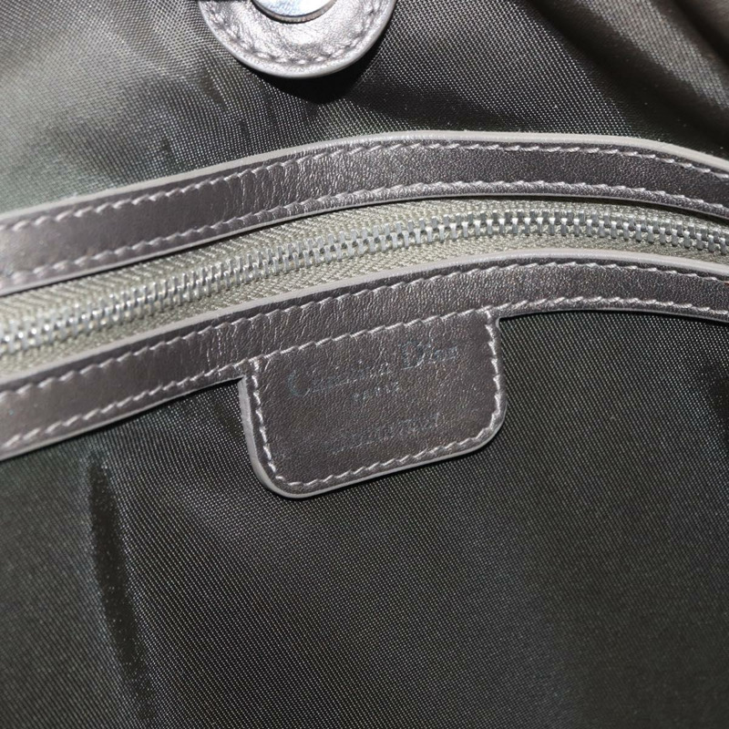 【日本直送】Christian Dior Canage 托特包 塗佈帆布 銀色 Auth ka114-17