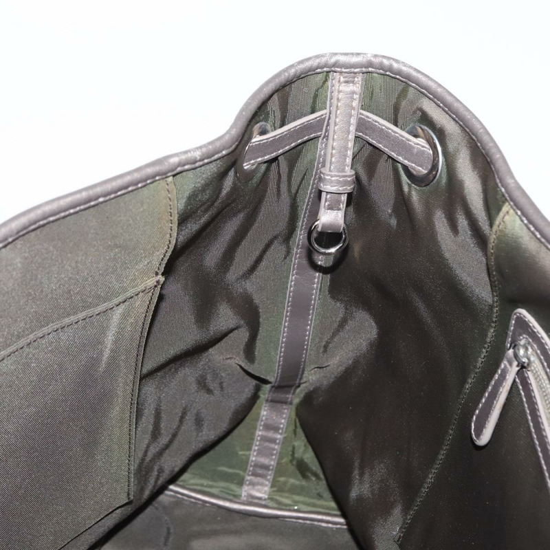 【日本直送】Christian Dior Canage 托特包 塗佈帆布 銀色 Auth ka114-19