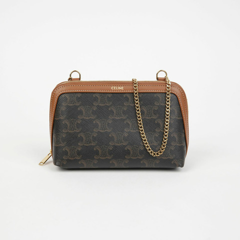 CELINE 10E382CBX 鏈條手拿斜背包