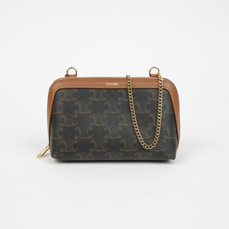 CELINE 10E382CBX 鏈條手拿斜背包-0