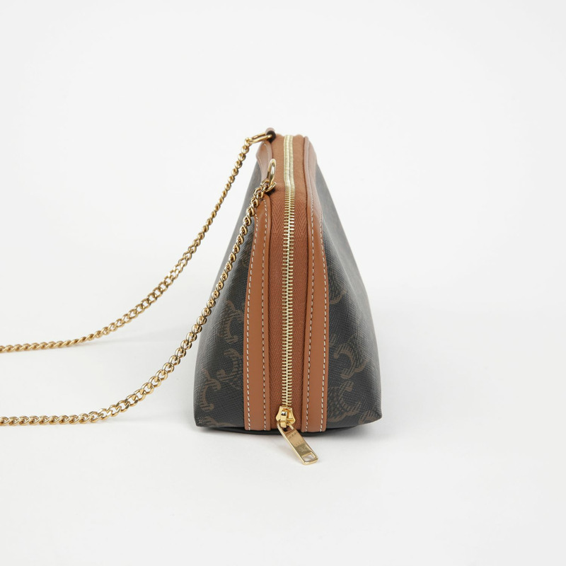 CELINE 10E382CBX 鏈條手拿斜背包-3