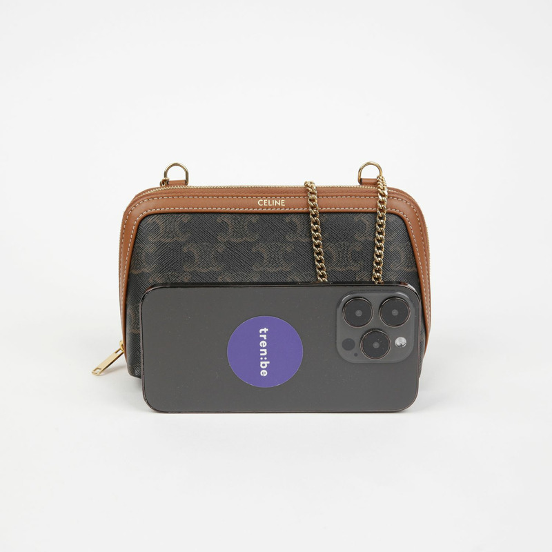 CELINE 10E382CBX 鏈條手拿斜背包-5