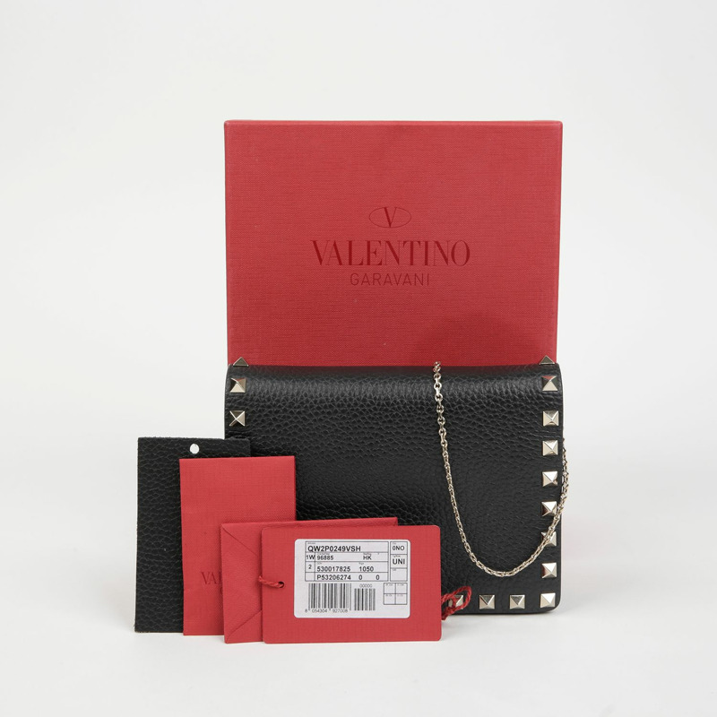 VALENTINO QW2P0249 鉚釘迷你 WOC 肩斜背包-0