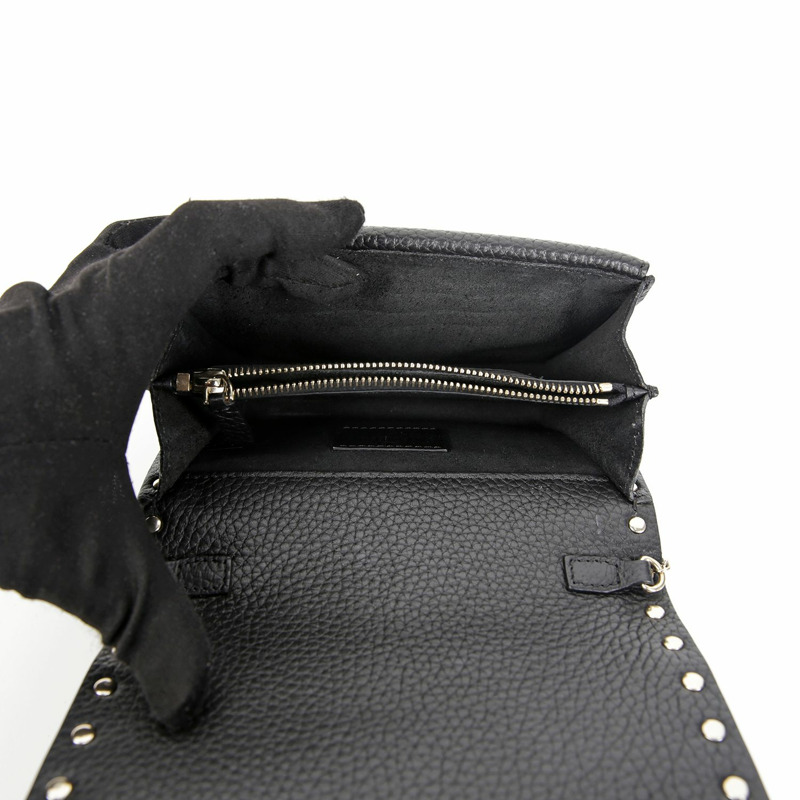 VALENTINO QW2P0249 鉚釘迷你 WOC 肩斜背包-7