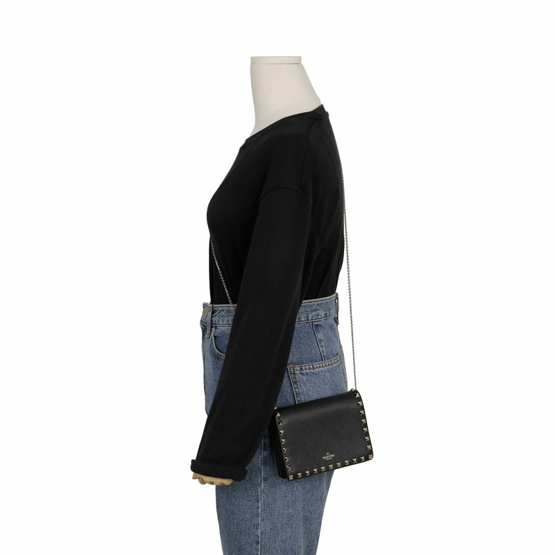 VALENTINO QW2P0249 鉚釘迷你 WOC 肩斜背包-8