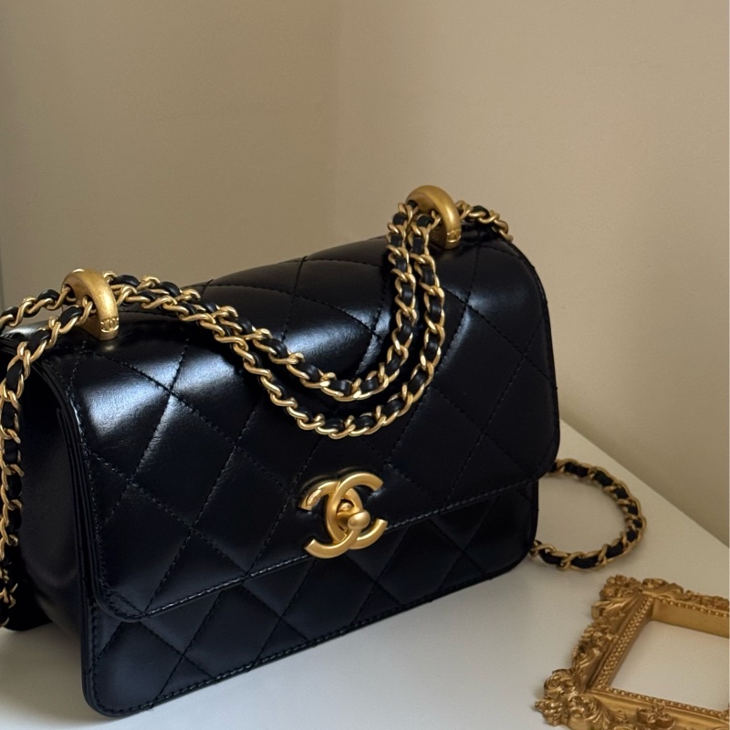 Chanel 雙金球 雙金珠 小金球 19cm 可調節鏈條-1