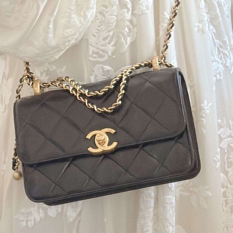 Chanel 雙金球 雙金珠 小金球 19cm 可調節鏈條-4