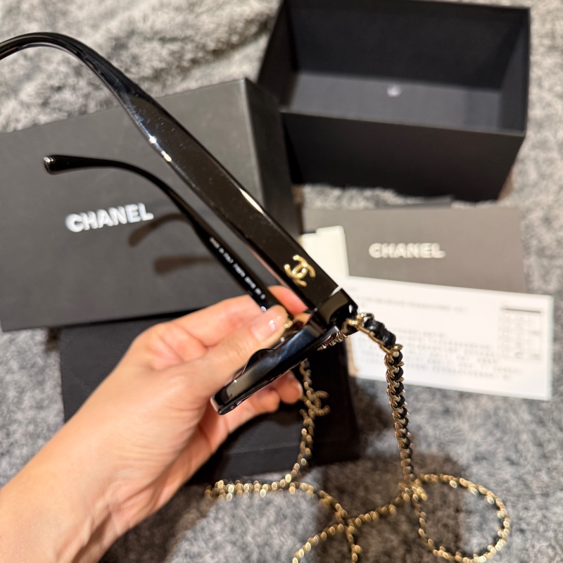 香奈兒鏈條墨鏡-6