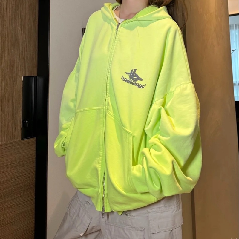 多明星同款🈶臺灣購證😍全新Balenciaga巴黎世家顯白亮色外套L號-3