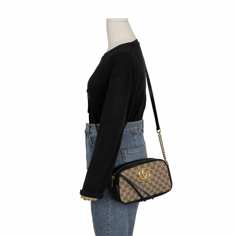 GUCCI GG Marmont 小號肩斜背包 447632-11