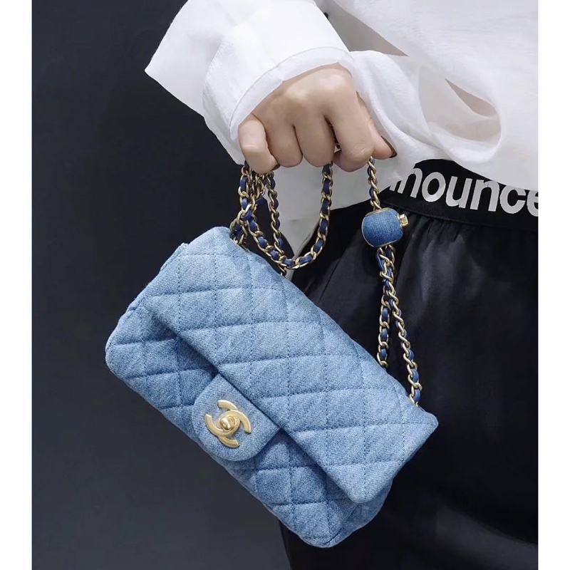 Chanel cf20牛仔調節口大方胖 芯片款 #全新帶膜 #全配🉑送禮-1