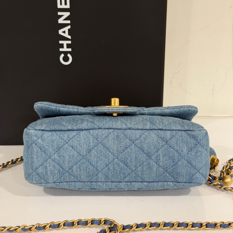 Chanel cf20牛仔調節口大方胖 芯片款 #全新帶膜 #全配🉑送禮-18