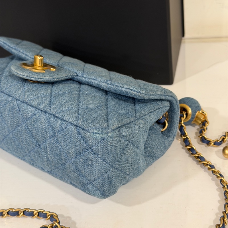 Chanel cf20牛仔調節口大方胖 芯片款 #全新帶膜 #全配🉑送禮-20