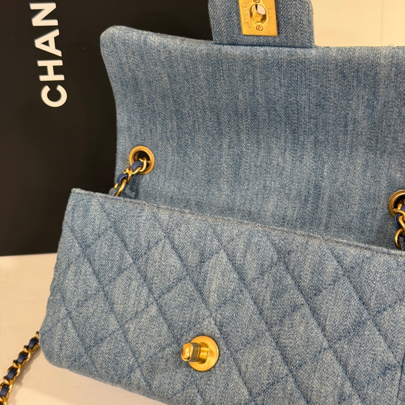 Chanel cf20牛仔調節口大方胖 芯片款 #全新帶膜 #全配🉑送禮-21