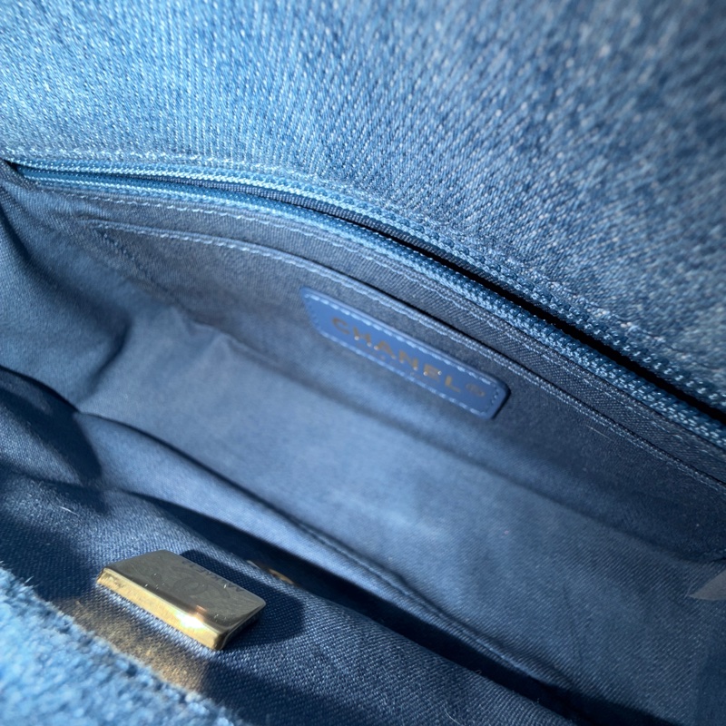 #全網最低 #全新全配🈶購證 香奈兒牛仔調節扣cf大mini 芯片款-25