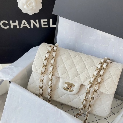 #全新全配🈶購證 #芯片款 香奈兒白金荔枝皮Cf25 coco系列雙鏈雙蓋 #白雪公主👸