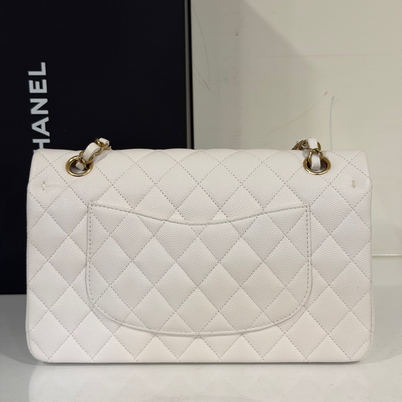 #全新全配🈶購證 #芯片款 香奈兒白金荔枝皮Cf25 coco系列雙鏈雙蓋 #白雪公主👸-13