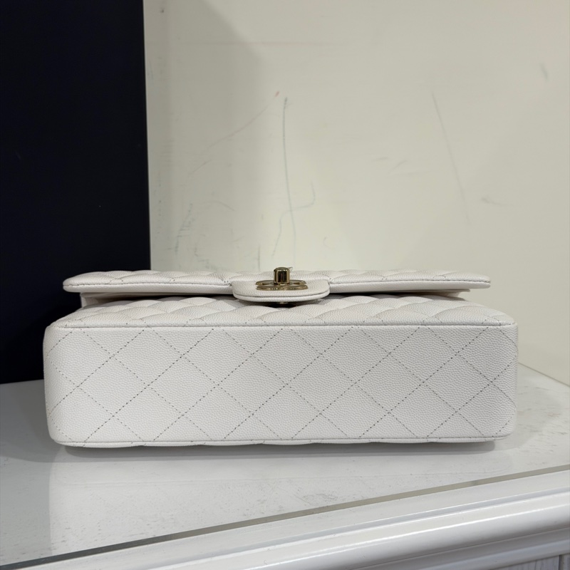 #全新全配🈶購證 #芯片款 香奈兒白金荔枝皮Cf25 coco系列雙鏈雙蓋 #白雪公主👸-14