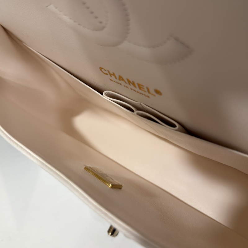 #全新全配🈶購證 #芯片款 香奈兒白金荔枝皮Cf25 coco系列雙鏈雙蓋 #白雪公主👸-20