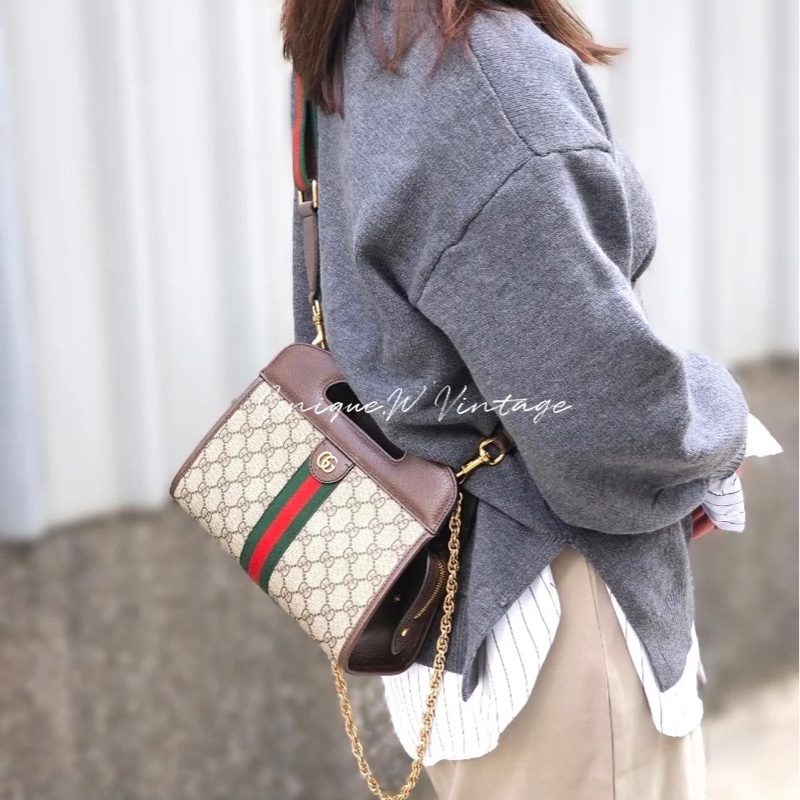 #全配🈶台灣購證 #櫃上8️⃣萬多 Gucci Ophidia新款雙肩帶信封包-1