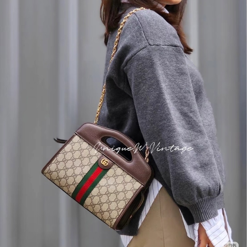 #全配🈶台灣購證 #櫃上8️⃣萬多 Gucci Ophidia新款雙肩帶信封包-5