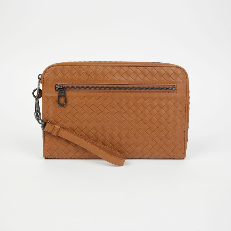 BOTTEGA VENETA Intrecciato 編織帶文件手拿包 493190-1