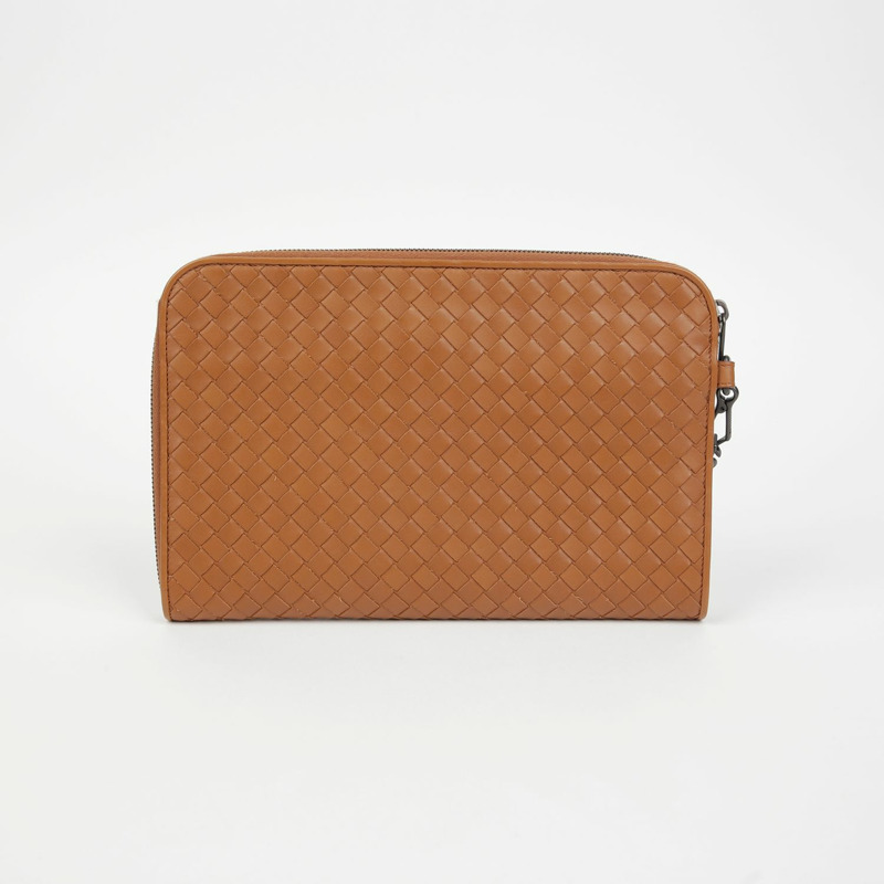 BOTTEGA VENETA Intrecciato 編織帶文件手拿包 493190-2