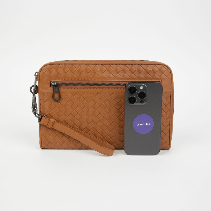 BOTTEGA VENETA Intrecciato 編織帶文件手拿包 493190-6