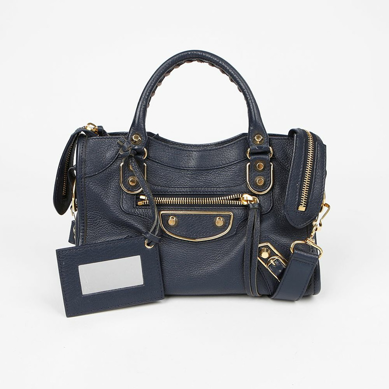 BALENCIAGA 經典迷你都會摩托車手提單肩包 390160-0