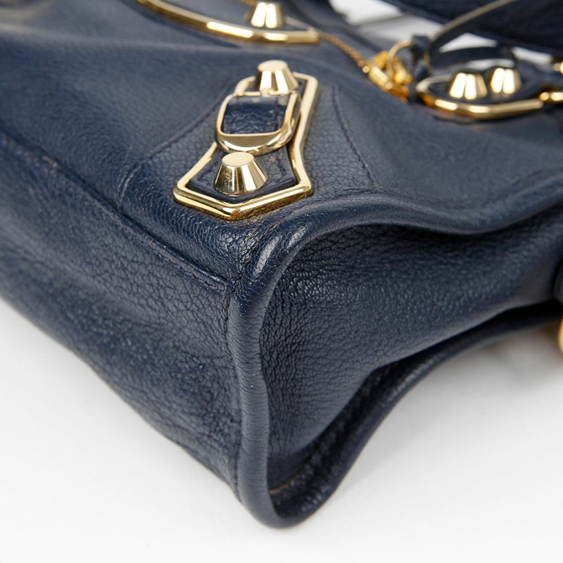 BALENCIAGA 經典迷你都會摩托車手提單肩包 390160-7