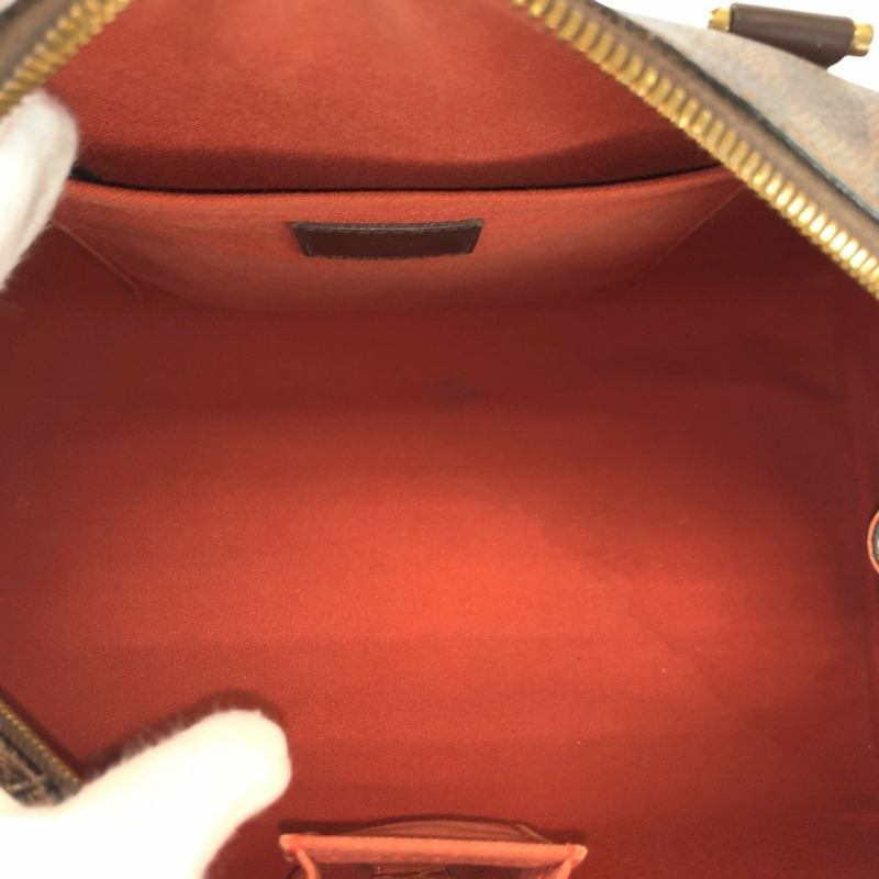 路易威登 Damier Rivera MM 棕色皮革手提包，配金色五金配件，N41434，女士手提包-8