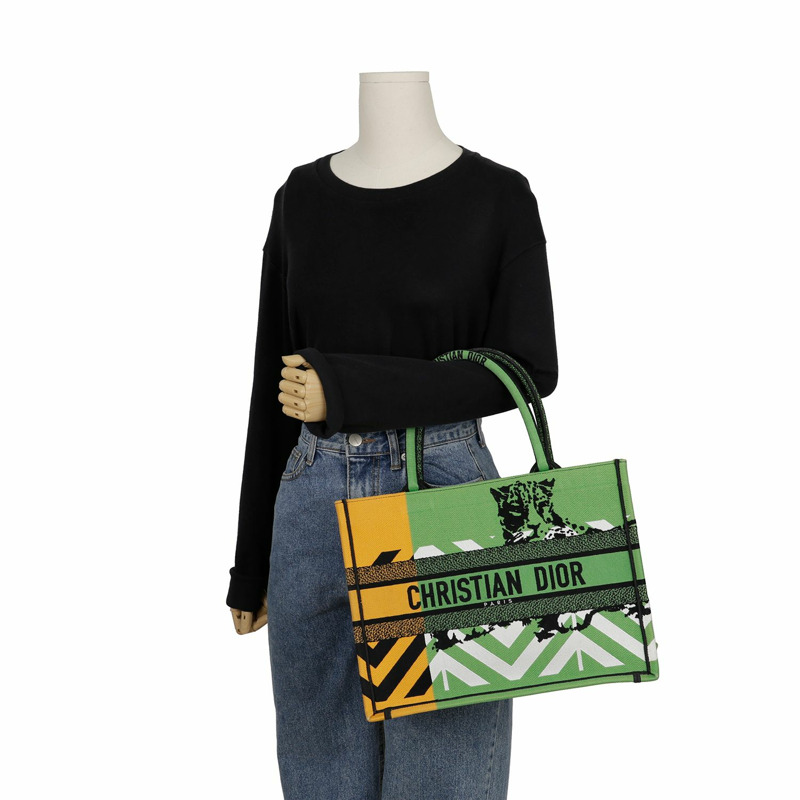 DIOR M1296ZRON 叢林流行中型書本手提包-12