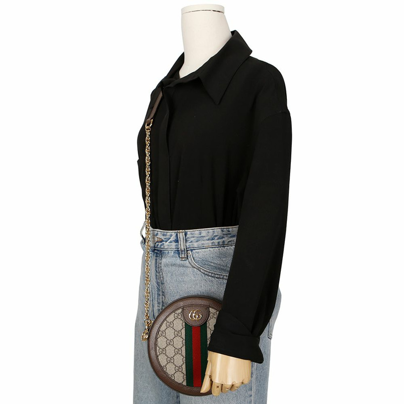 GUCCI Ophidia迷你圓肩斜背包 550618-10