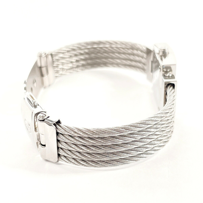 夏利豪凱爾特系列腕錶，不鏽鋼/金屬錶殼，銀色石英機芯，白色錶盤，女士款-4