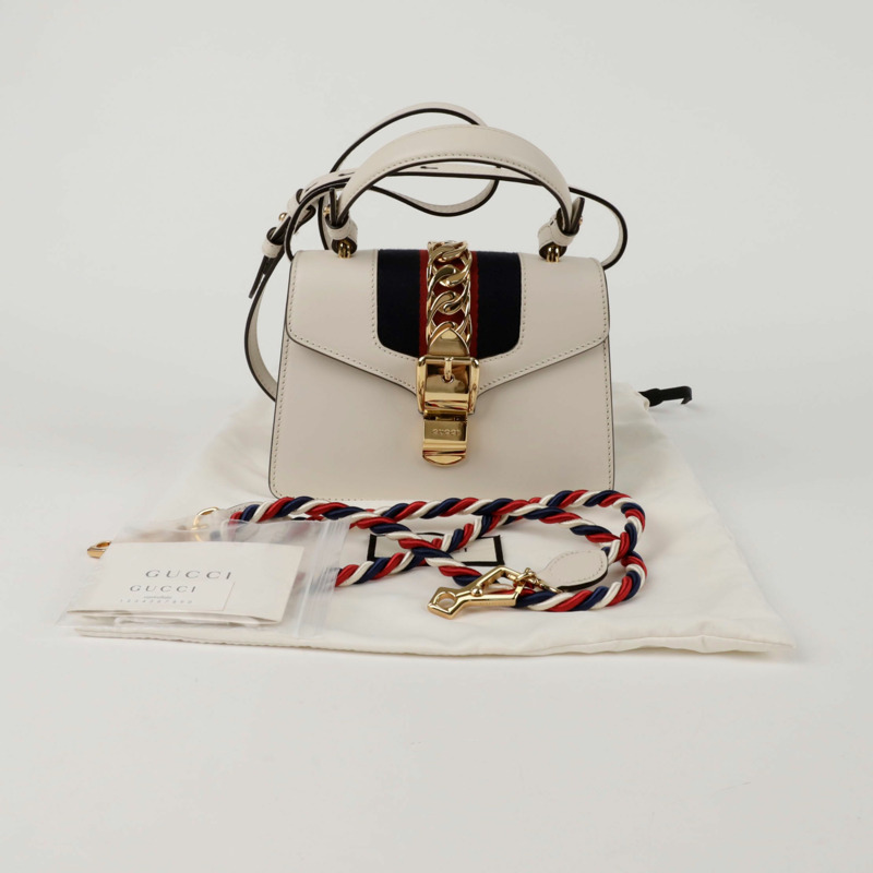 GUCCI 迷你銀色托特包款單肩包 470270-0